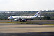 Air Force One on Tarmac Getting Ready To Take Off