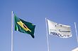 Brazilian Flag and Mercosul Flag