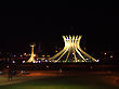 Brasilia's Cathedral, Night, Brazil