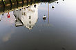 Reflection on the Water, Tide Mill and The Moon, Woodbridge, Suffolk, England