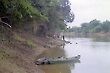 Fishing in the Urucuia River Banks  Low Water